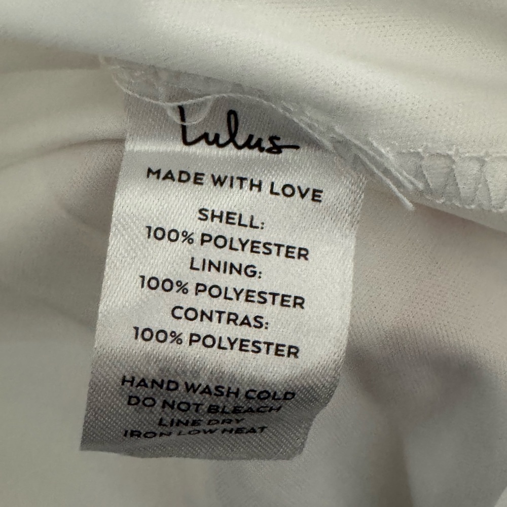 Lulus Greatest Hits White Satin Off-the-Shoulder Maxi Dress M - Picture 11 of 11